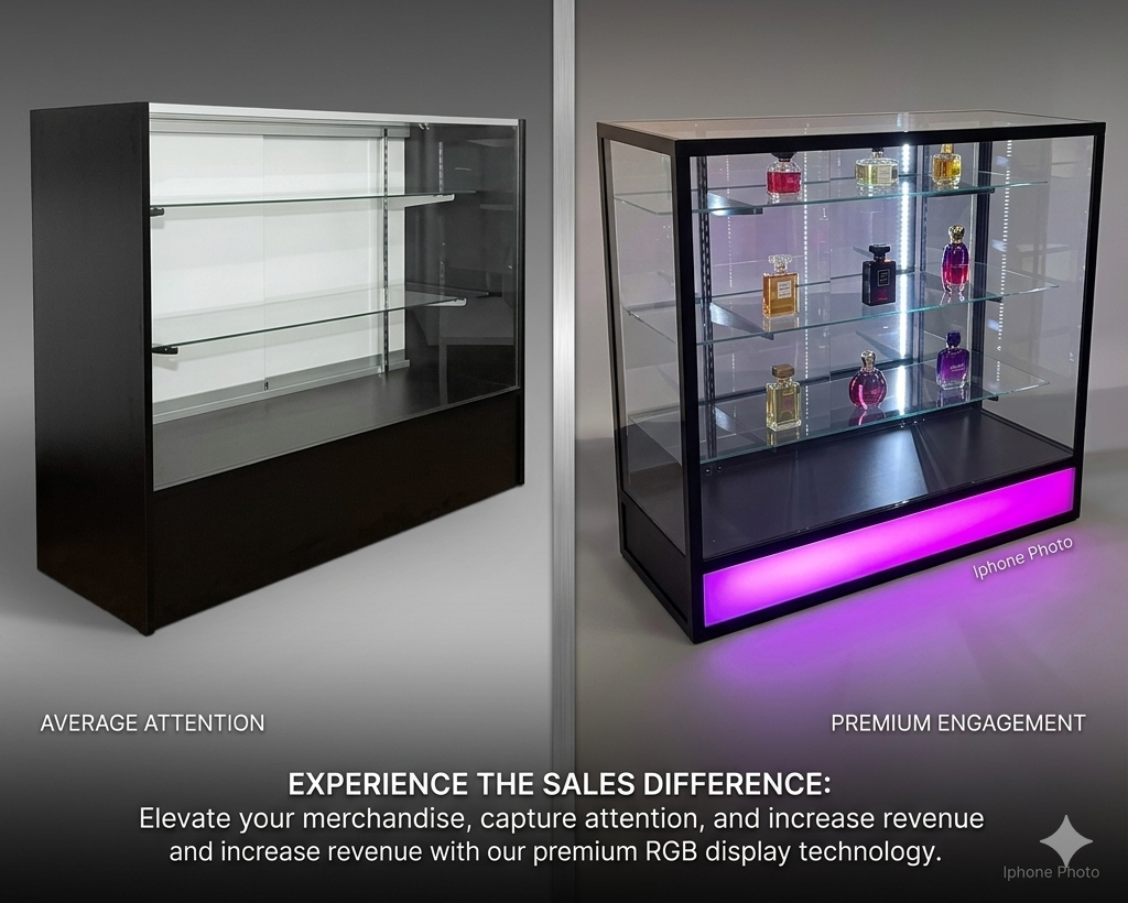 48" Display Case - After