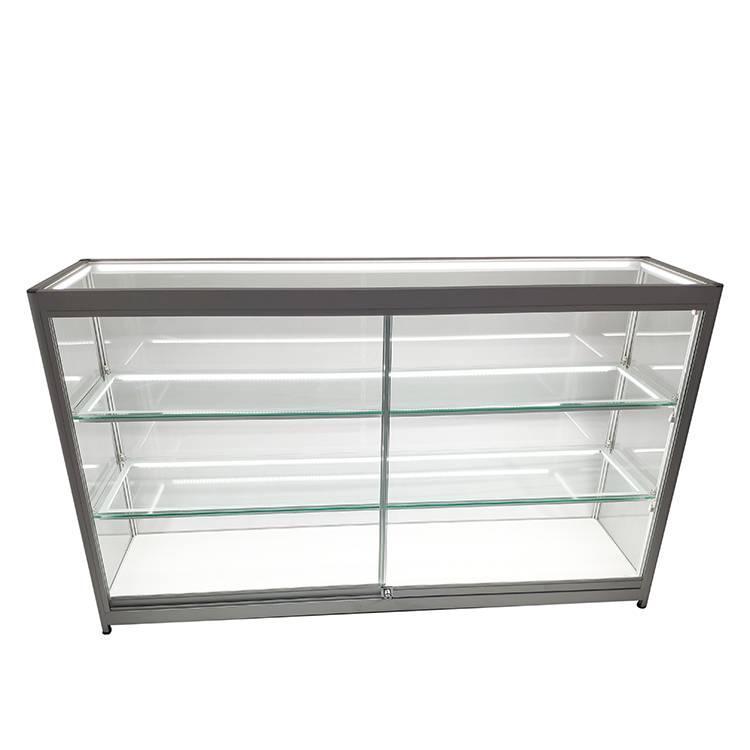 Smoke shop display case layout
